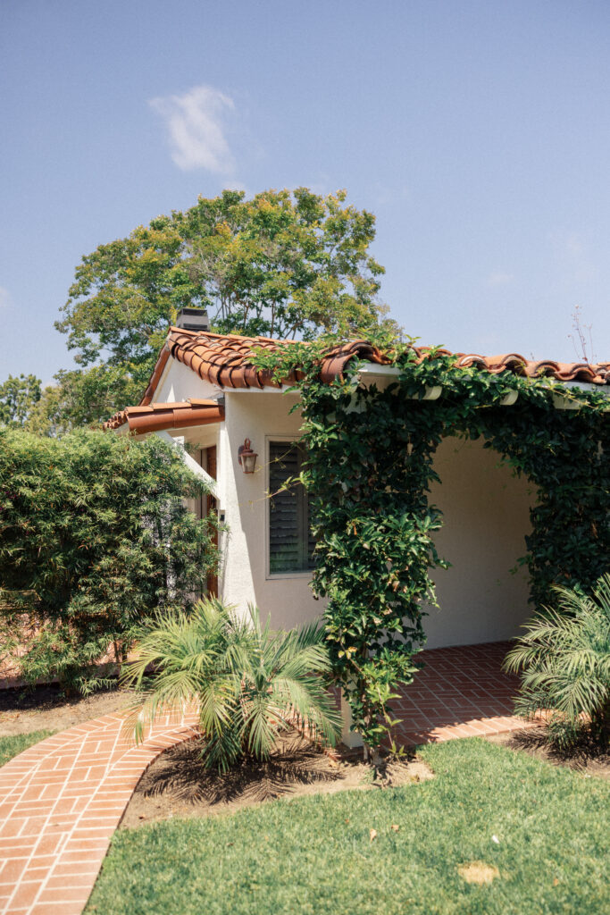 Photo of the Inn at Rancho Santa Fe wedding venue with Spanish architecture.